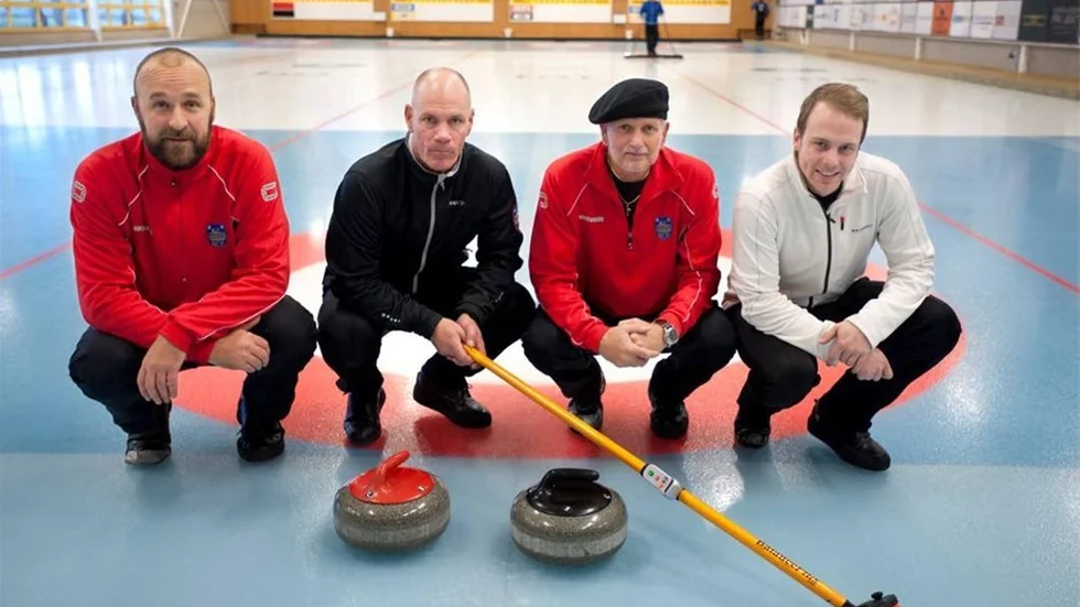På fredagkväll börjar elitserieäventyret för NCK:s Lag Öhman. Från vänster: Fredrik Andersson, Michael Larsson, Johnny Öhman och Klas Liljestrand. Saknas på bilden gör Kjell Karlsson.