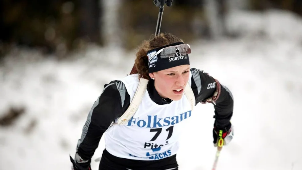 Hanna Öberg, Piteå Skidskytteklubb, krossade allt motstånd under jaktstarten i Östersund. (Arkivbild)