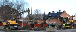 Avstängd E22 skapade köer