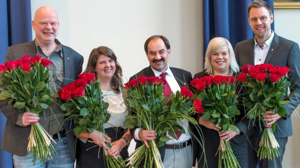Regionråd. Torbjörn Holmqvist, Kaisa Karro, Mats Johansson, Rebecca Hägg och Christoffer Bernsköld.