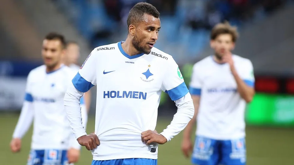 IFK-spelare. Isaac Kiese Thelin i IFK Norrköing förra säsongen.