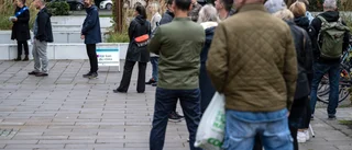 Slött att inte orka köa till valet