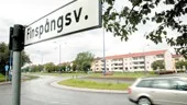 Rakt fram i rondellen. Den vägen kan numera de tunga transporterna från Alstom ta på Finspångsvägen.
FOTO: NICLAS SANDBERG