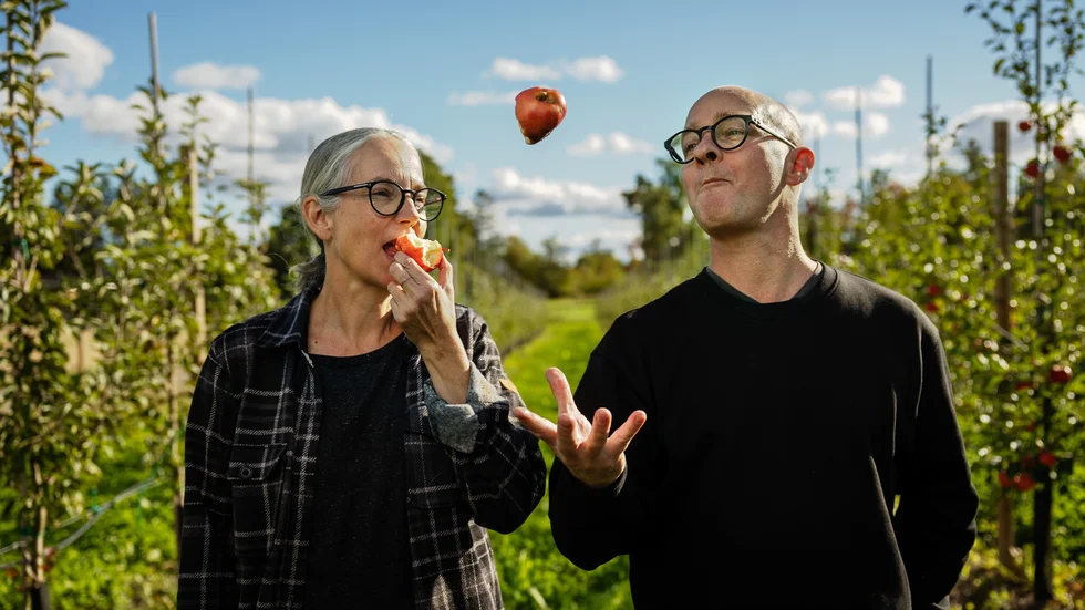 Jessica och Martin Faiss har drivit musteriet i snart tio år. Under tiden har de sett intresset växa. 