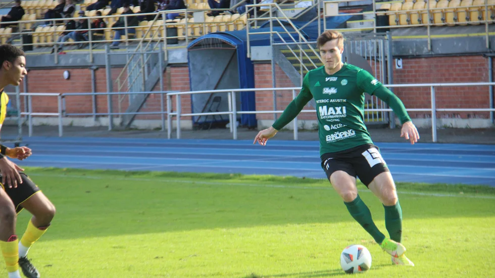 Patrick Lundemo gjorde säsongens första mål i serien mot Frej.