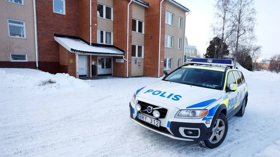 Polisen gjorde en platsundersökning i klassrummen på torsdagsförmiddagen.