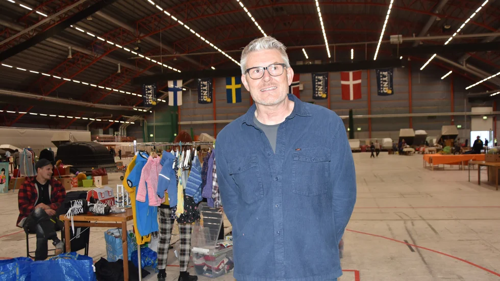 "Det finns ingenstans man anordnar en sådan här stor inomhusmarknad under så kort tid som vi gör det här", säger arrangören Jonas Wallin. 