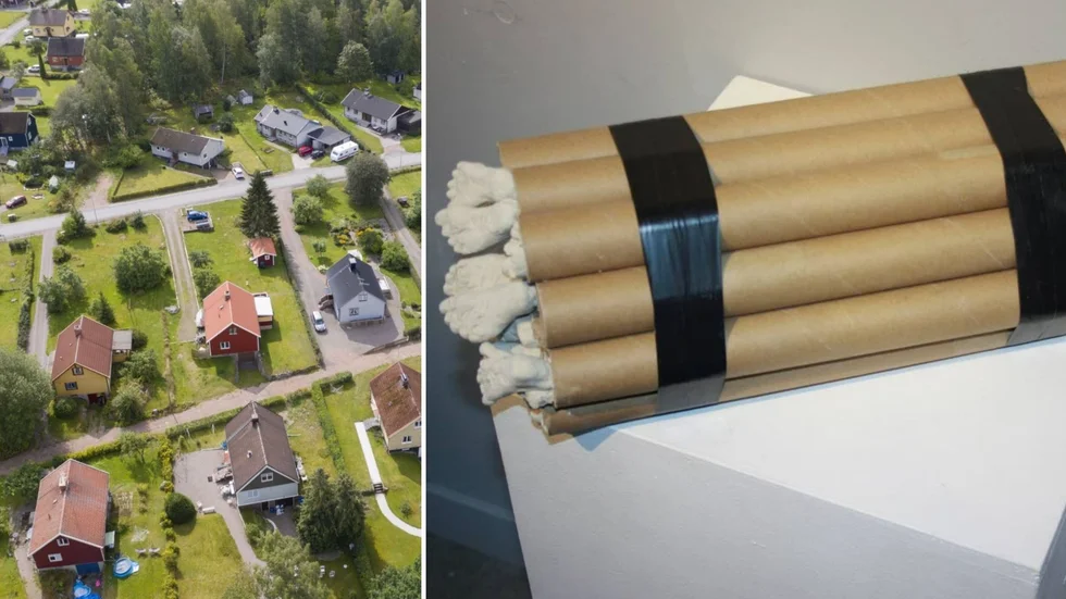 I veckan ska Mårts Bergsprängning från Fjärdhundra spränga berg för bygge av nya villor i Vittinge.