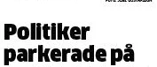 Fick han p-böter – eller?