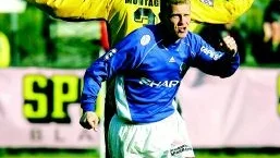 Foto: STEFAN JERREVÅNG/SCANPIX Kristian Bergström har här gjort 1-0 till ÅFF mot Mjällby på Kopparvallen i lördags. Matchen slutade 1-1.