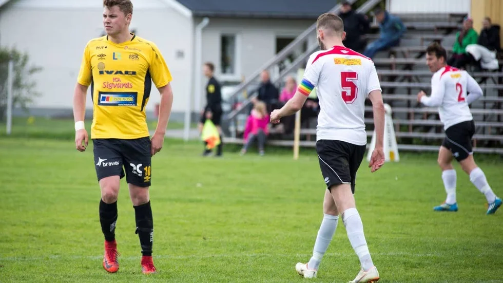 Isac Wiklund gjorde tre mål i Infjärdens segermatch mot Älvsbyn. (Arkivbild)