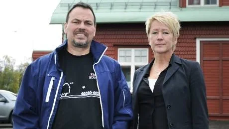 POSITIVA. Både Sten Nylén, styrelseordförande och Anneli Vinsa, vd för Kirunabostäder, ser positivt på de nya lägenheterna och hoppas att de kommer att gå åt direkt.