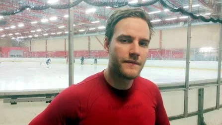Målskytten. Robin Bergström gjorde ett mål för sitt Brooklyn Tigers under söndagens match mot Malmberget.