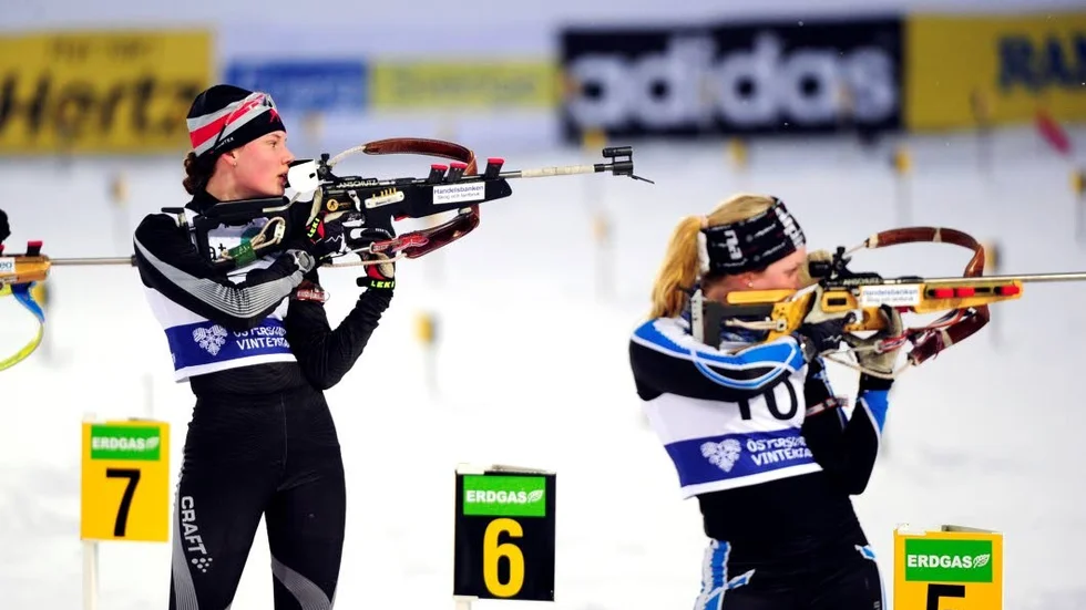 Dubbelt upp. Hanna Öberg, Piteå, vann både sprint och jaktstart på Sverigecupen i Hede.