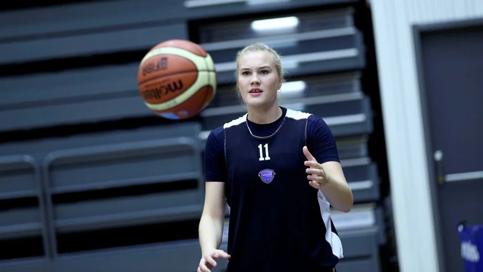 På gång. Northland Basket spelar premiärmatchen mot Alvik på torsdag – men Allis Nyström har fortfarande en bit kvar till matchformen.
