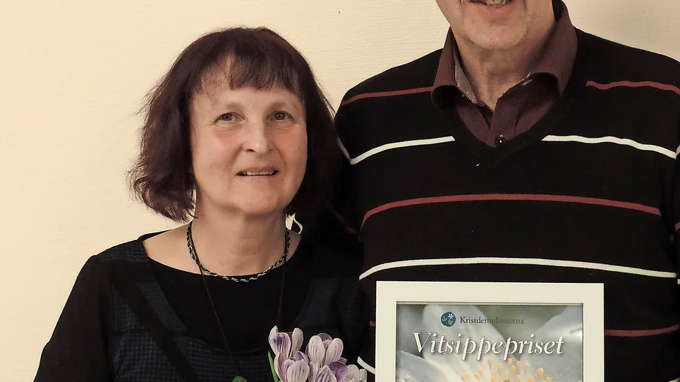 Prisades. Maj-Britt och Gunnar Westermark, Bastuträsk.