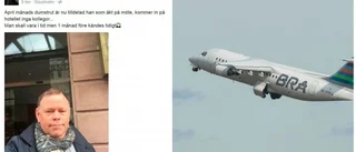Umebo åkte på jobbmöte i Stockholm – en månad för tidigt