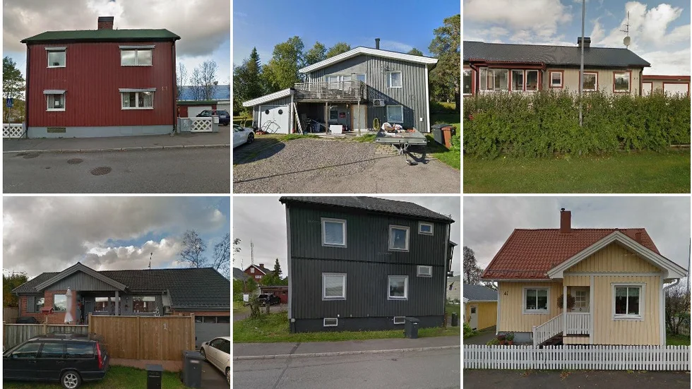 Matojärvigatan 11, Minkvägen 13, Dalvägen 32, Krokvägen 1, Matojärvigatan 30 och Brytaregatan 41
