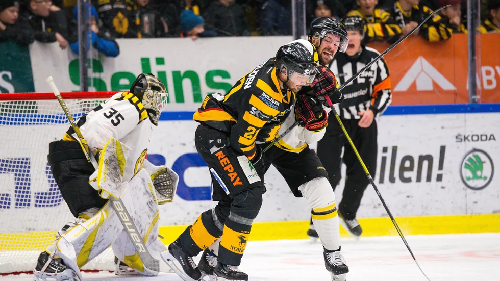 Brynäsmålvakten David Rautio höll nollan mot AIK. 