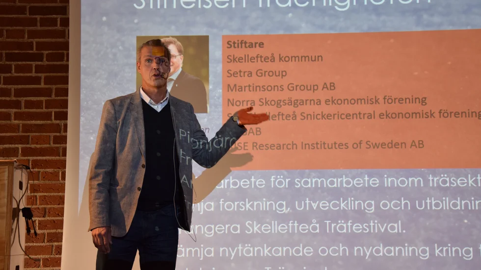 Bror Sundqvist, verksamhetsledare för Träcentrum Norr.