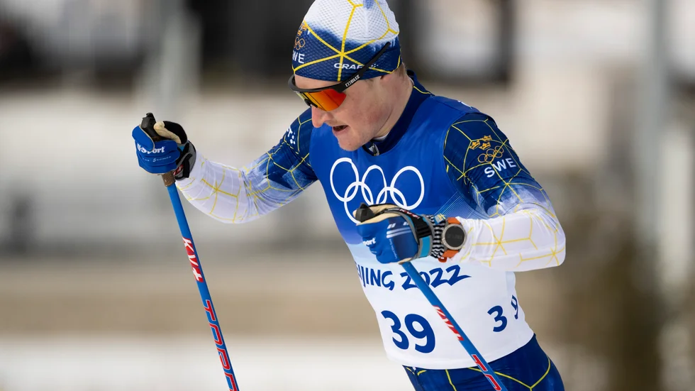 Jens Burman blev bästa svensk på en åttondeplats på herrarnas 15 km klassisk stil under vinter-OS i Peking. Arkivbild.