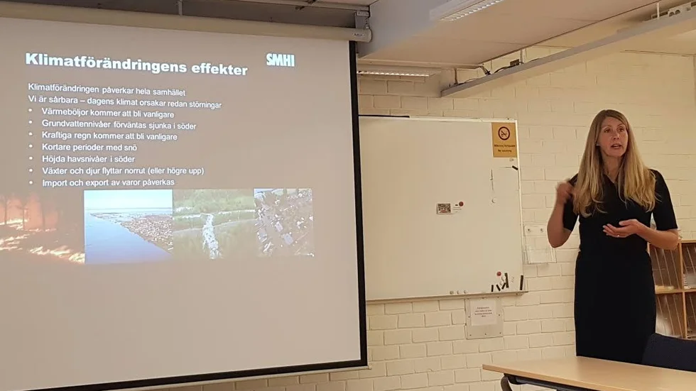Att klimatet förändras är helt säkert, och då måste samhället hänga med i utvecklingen, menar Åsa Sjöström, verksamhetsledare Nationellt centrum för klimatanpassning SMHI.