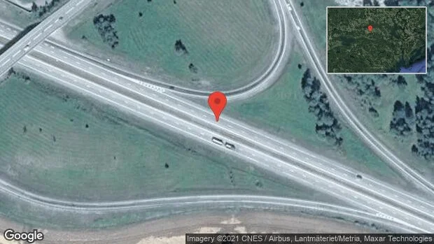 Fordon stillastående på E20
