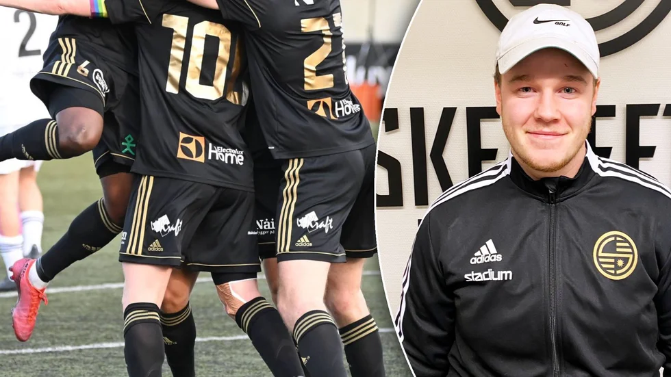 Edvin Lindberg, till höger, lämnar Morön BK för en roll som tränare i Skellefteå FF:s akademiverksamhet.