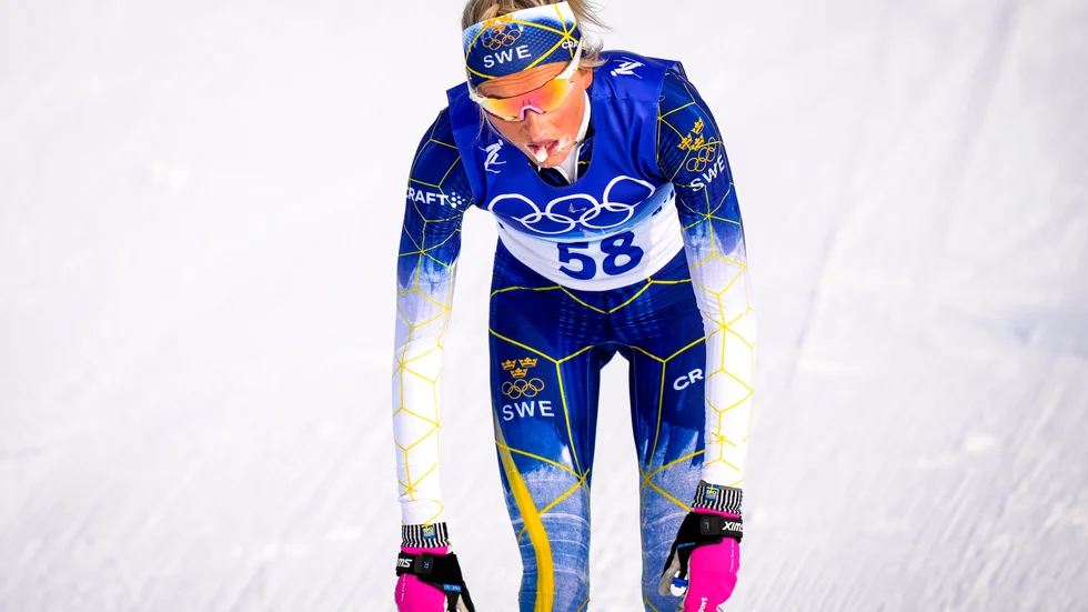 Frida Karlsson har tagit ut sig i spåret flera gånger under OS. Arkivbild.