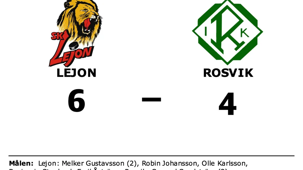 SK Lejon vann mot Rosvik IK