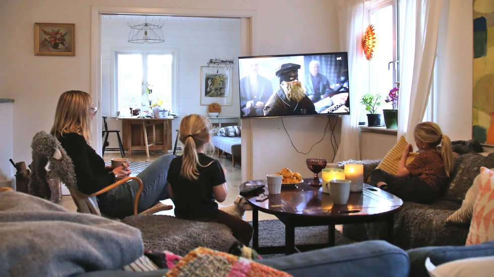 Hos familjen Schwan är det tradition att alltid se julkalendern på SVT. 