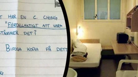 Brevet med det dolda hotet fick 21-åringen att bli nervös.