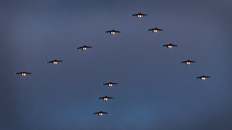 Flygande julgran.