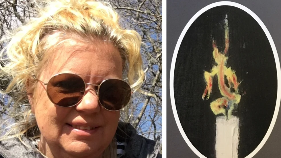 Motalakonstnären och - författaren Madeleine Swanström är aktuell med sin andra bok "Timor". Bilden är ett montage.