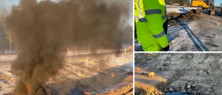 Efter trafikolyckan utanför Ostvik – tusentals liter bränsle måste saneras