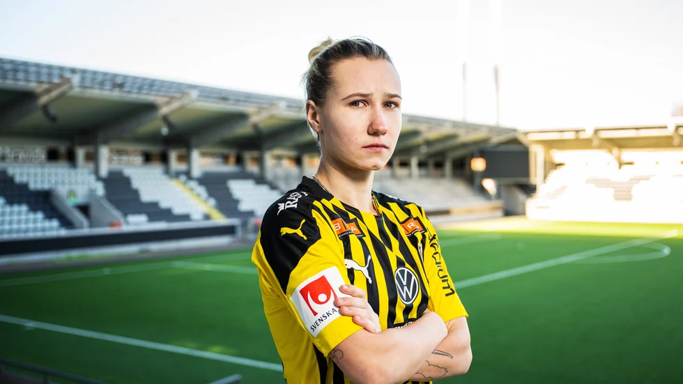 Marika Bergman Lundin i sitt nya matchställ.