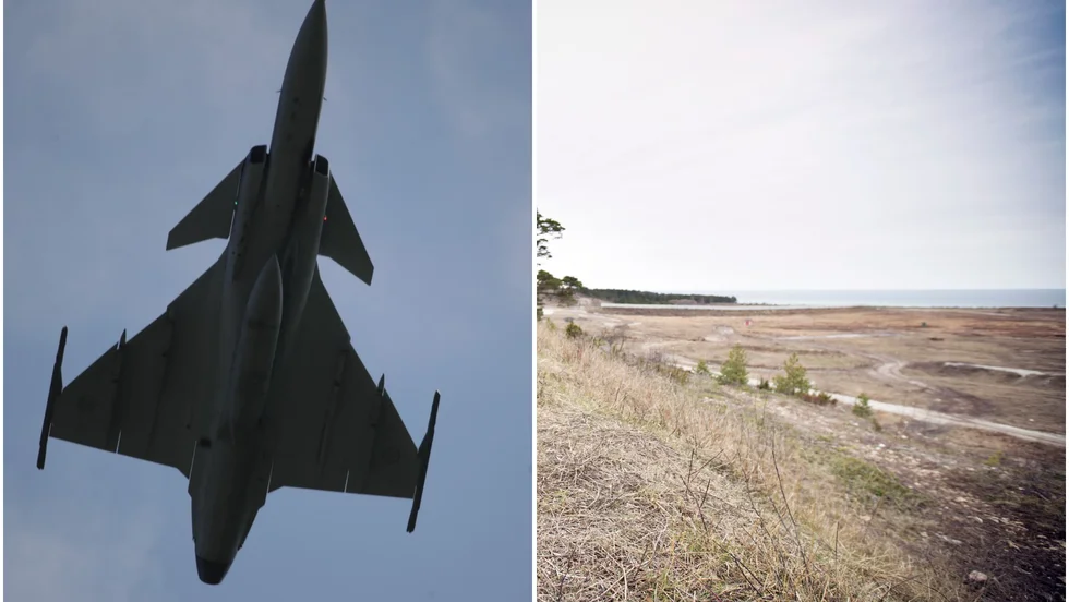 Runt lunchtid på onsdagen kommer lågt flygande stridsflygplan från Försvarsmakten att öva över Tofta skjutfält.