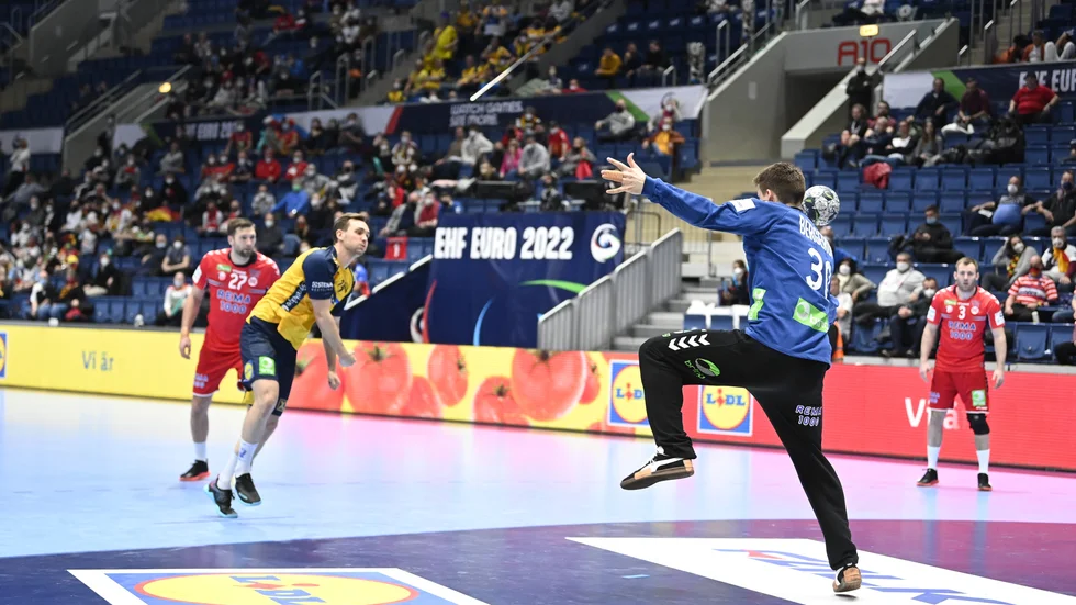 Norske målvakten Torbjørn Bergerud var ett straffspöke för Sverige i tisdagens EM-match i Bratislava.