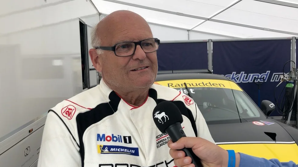 Legendar körde en av bilarna i Marklunds Motorsport. Stig Blomqvist vann VM i rally för 35 år sedan.