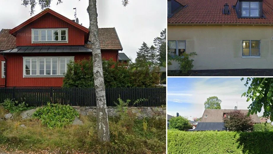 Uddbergagatan 10, Östra Långgatan 45A och Västra Långgatan 8.