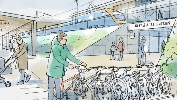Bureå resecentrum, tänkt utformning
