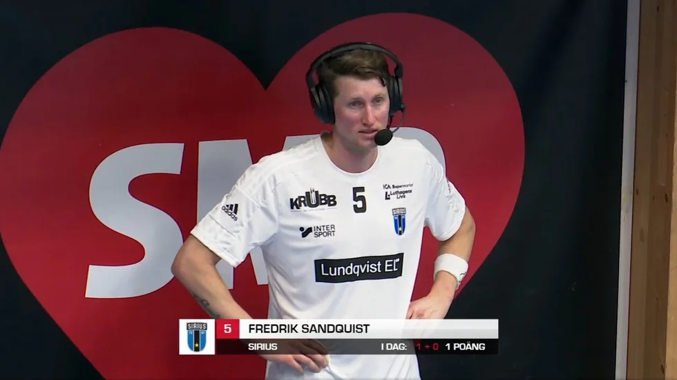 Fredrik Sandquist intervjuades i UNT:s sändning från Sirius match i Växjö. 