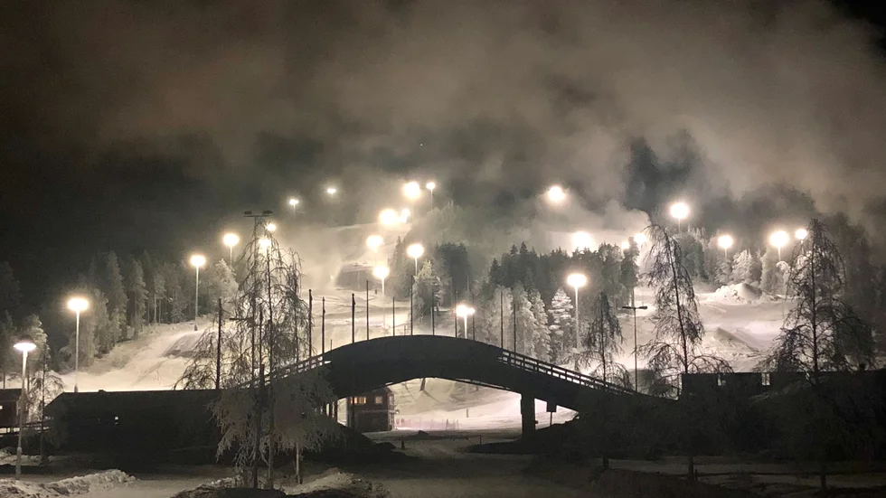 Familjebacken på Lindbäcksstadion är redo för de första åken. "Manchester i backen", skriver man på sin Facebooksida. (Arkivbild)