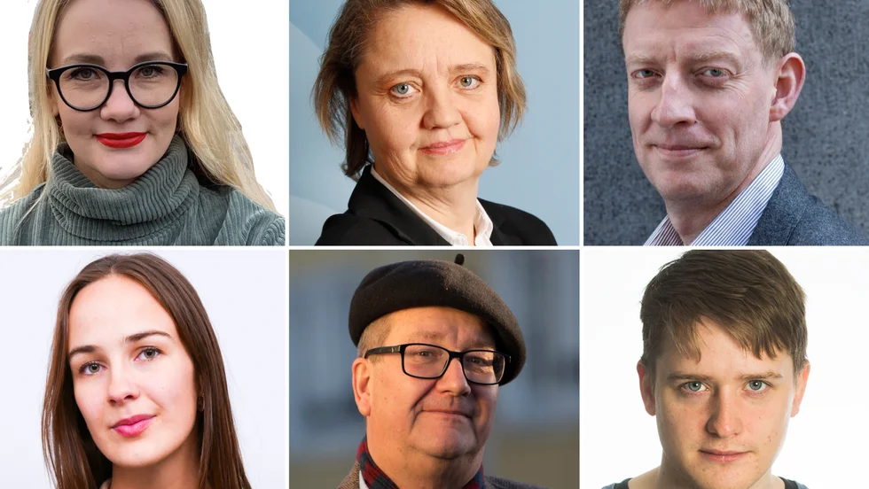 Lina Norberg Juuso, Ursula Berge, Jesper Bengtsson, Sonia Ericstam, Stig-Björn Ljunggren och Måns Wadensjö hör till dem som skriver regelbundet på NSD:s ledarsida.