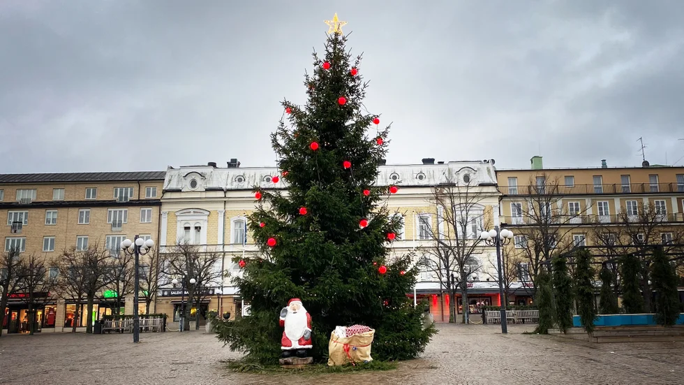 Till stora torget sökes en gran på 12-16 meter, medan granen i järnvägsparken kan vara 5-8 meter hög. 