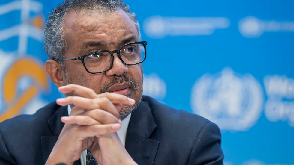 WHO:s generalsekreterare Tedros Adhanom Ghebreyesus. Arkivbild.