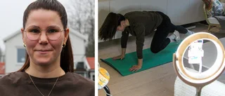 Här inspirerar Frida mammor till träning: "Vill visa hur enkelt det kan vara"