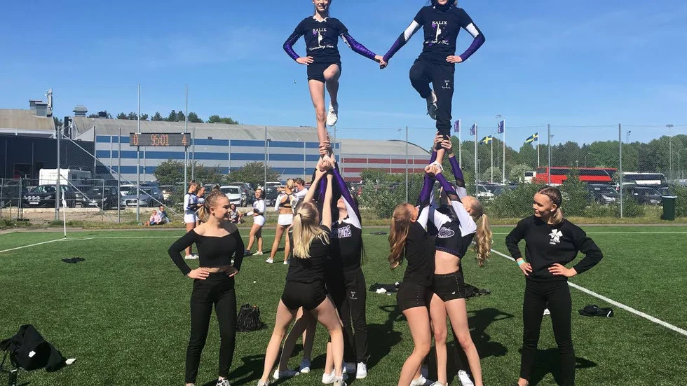 Kalix Cheerleading team på RM i Nyköping.