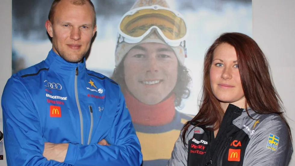 HEMMPLAN. Anton Lahdenperä och Ylva Stålnacke tävlar på hemmaplan i Åre i veckoslutet..