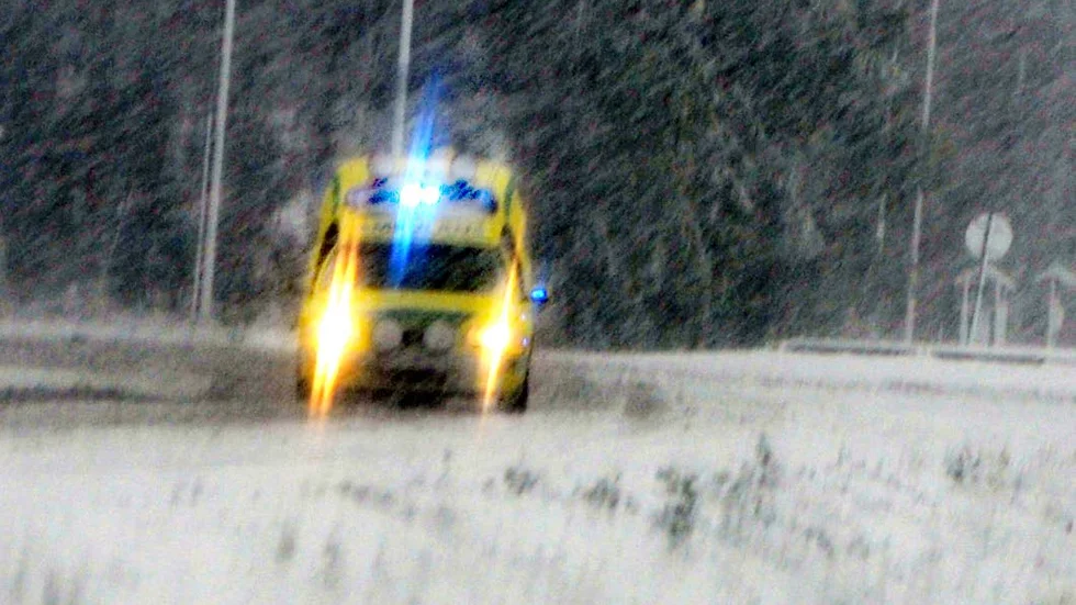 tog tid. Vädret gjorde att räddningstjänsten behövde lite längre tid på sig för att komma fram.